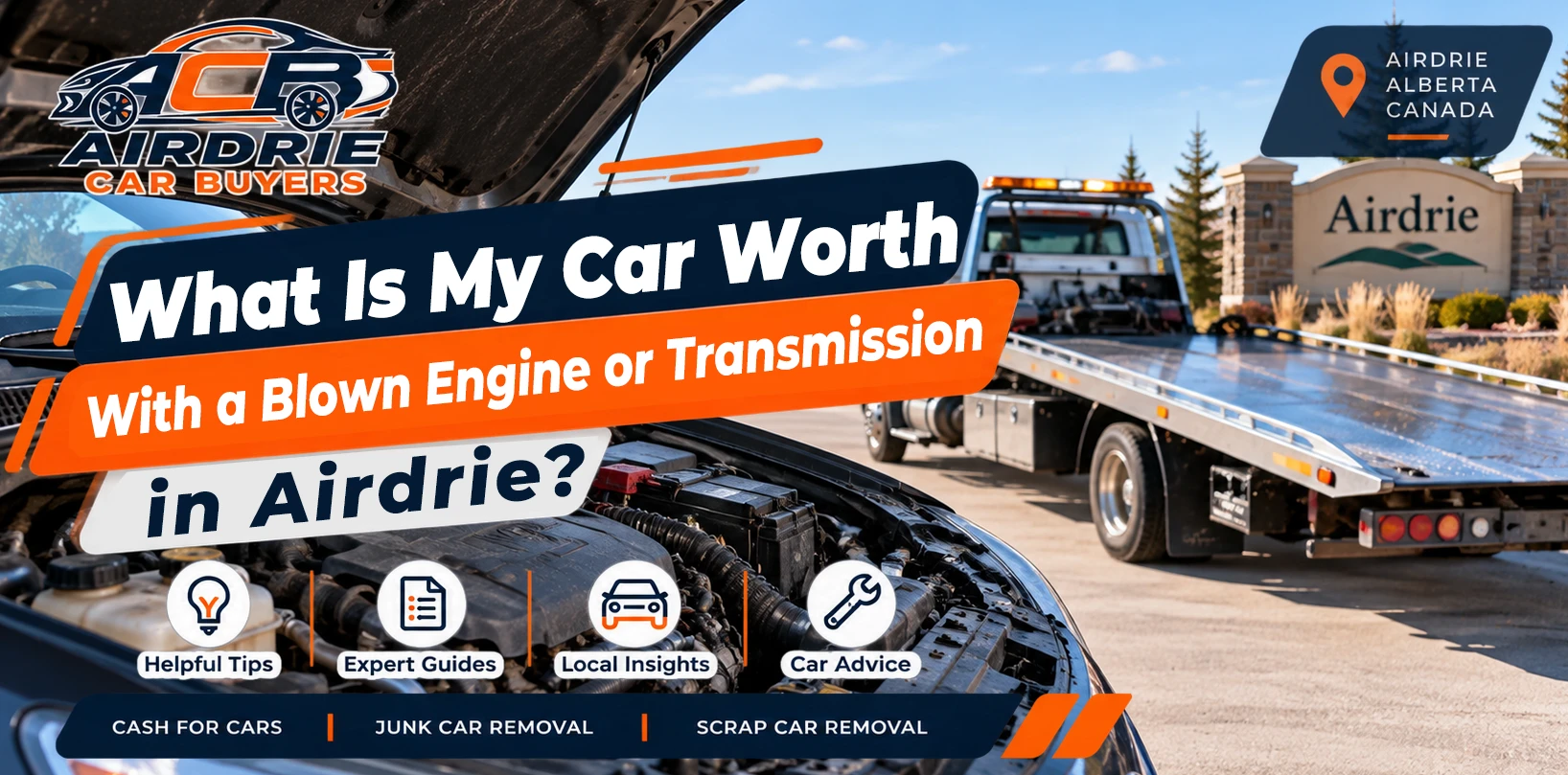 What Is My Car Worth With a Blown Engine or Transmission in Airdrie?